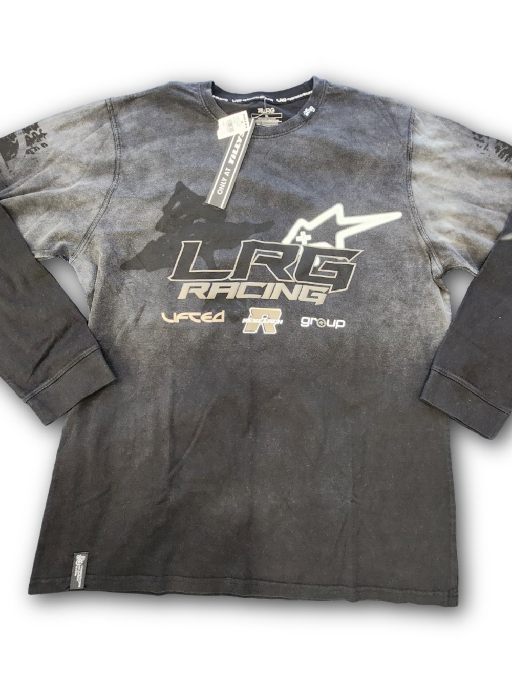 LRG Racing Faded Moto Graphic Long Sleeve Size XL